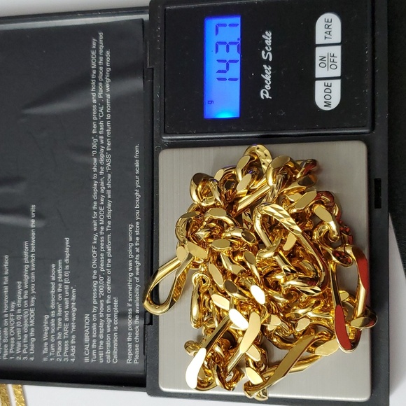 Men’s 18K Gold Plated Heavy Miami Link Chain – 20–21” / Power Statement Necklace - Picture 9 of 9